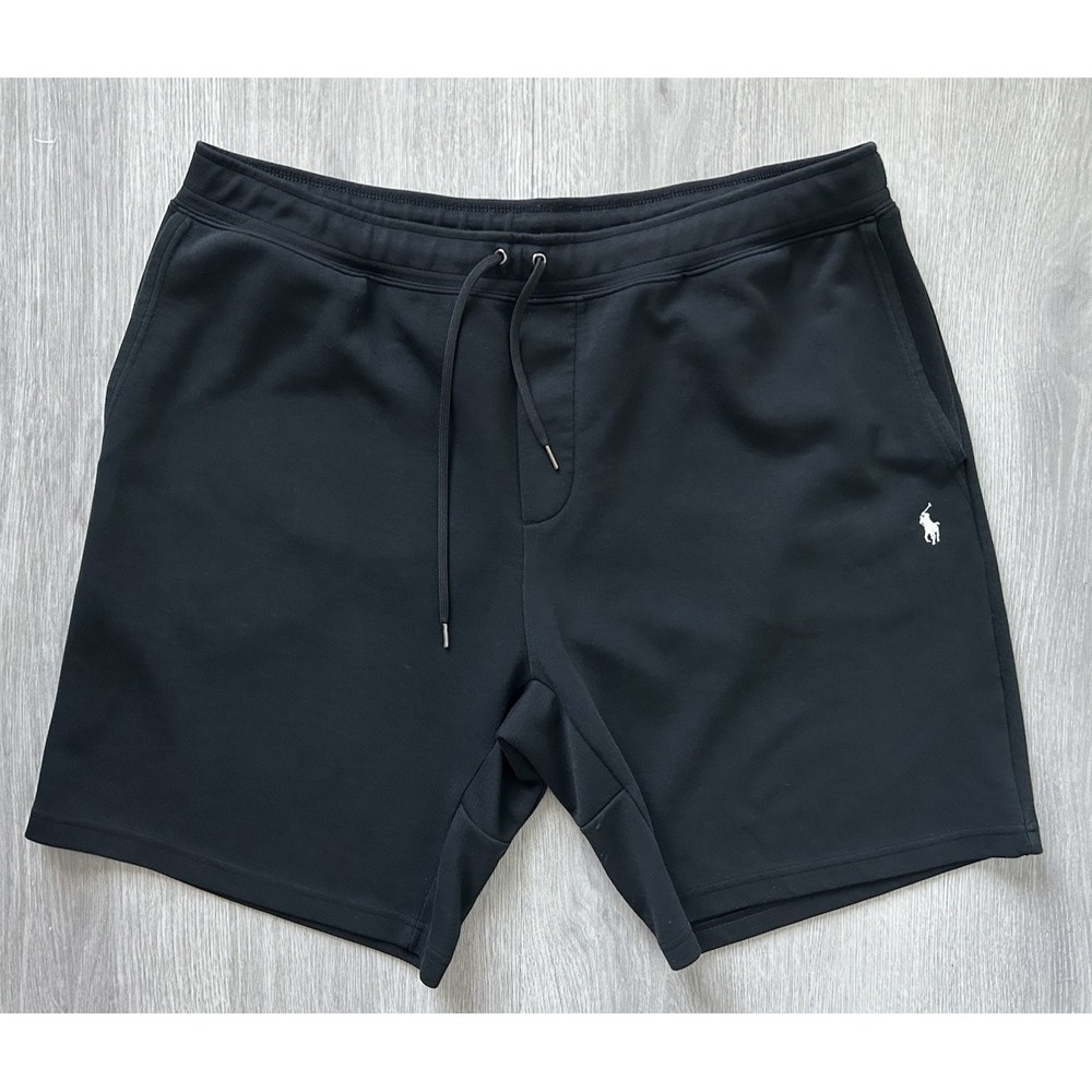 Polo Ralph Lauren Sweat Shorts Mens 1XB Black Pony Logo Casual Drawstring Waist